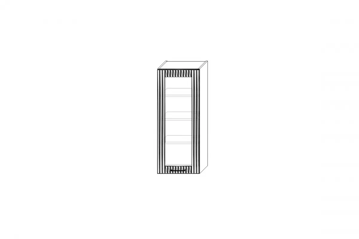 Skříňka kuchyňská závěsná Kammono F11 WW40.1/100 jednodveřová z przeszkleniem Skříňka kuchyňská závěsná Kammono F11 WW40.1/100 jednodveřová z przeszkleniem