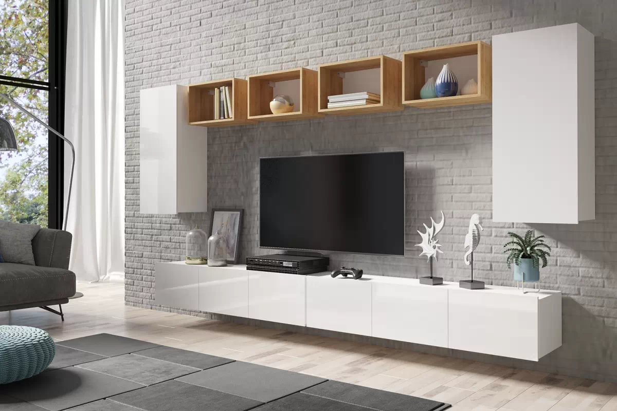 TV stolek 150 Celeste Bílá Skříňka RTV Celeste - 150 cm - bílá