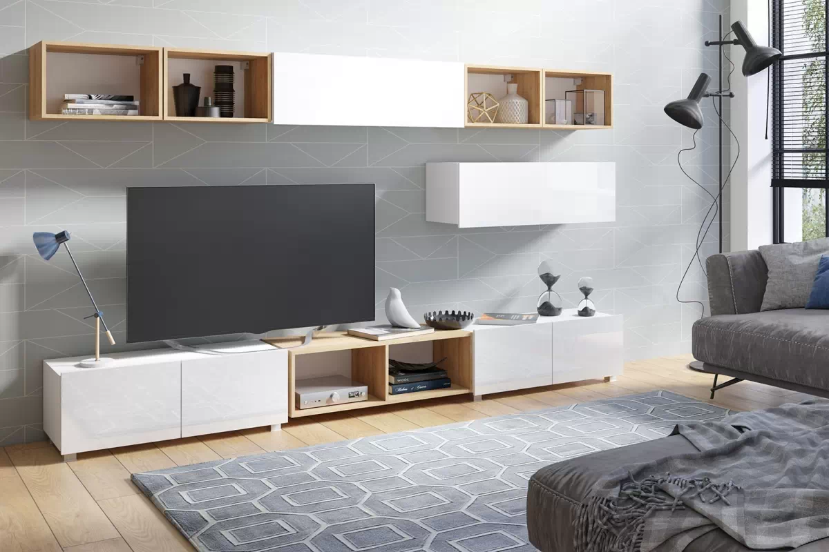 TV stolík 100 Celeste Biela TV skrinka Celeste 100 cm - Biela