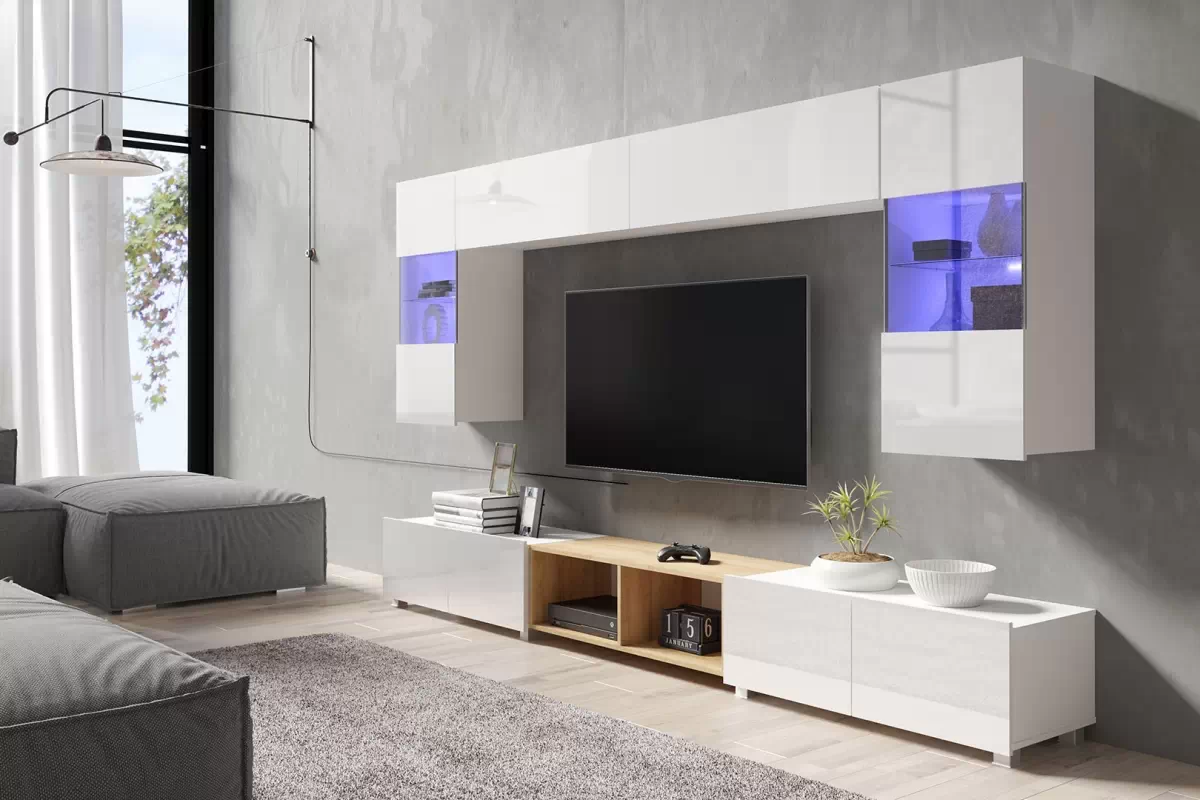 TV stolek 100 Celeste Bílá Skříňka RTV Celeste 100 cm - bílá