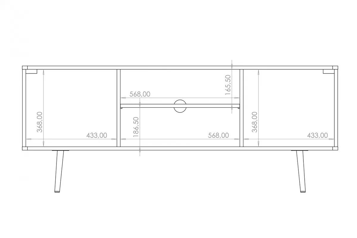 skříňka RTV Eterio 150 cm - captains deck / černá grafit skříňka RTV Eterio 150 cm - captains deck / černá grafit