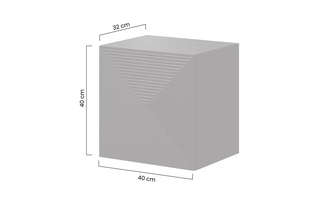 Závěsná skříňka Asha 40 cm - bílý lesk Skříňka závěsná Asha 40 cm - bílý lesk