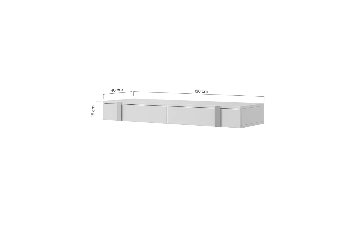 Závesný toaletný stolík Verica 120 cm - kašmírová / zlaté úchytky závesná Konzolový stolík / Toaletný Stolík Verica so zásuvkami 120 cm - kašmír / zlote úchyty