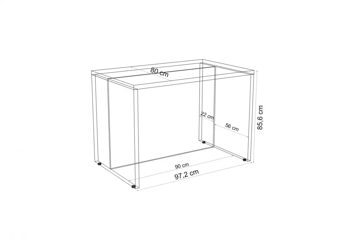 Kuchyňský ostrov Bez skříněk 90 cm - Dub artisan / Dub wotan Wyspa kuchyňská Stolkar 90 cm - dub artisan / dub wotan