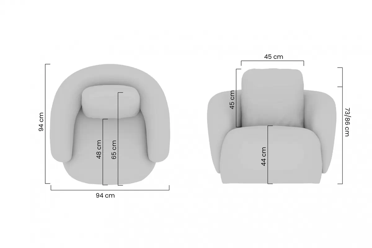 Set mobilier relaxare Finezal canapea 2 locuri + fotoliu rotativ - stofă șenil bej Tender Way 04 Complet wypoczynkowy Canapea Finezal 2-os + fotel obrotowy - închis bej szenil Tender Way 04 