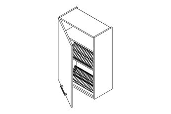 KAMMONO P4 WS60.1/90 - Skrinka závesná z suszarka do naczyn KAMMONO P4 WS60.1/90 - Skrinka závesná z suszarka do naczyn