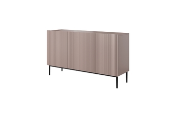 Komoda Nicole 150 cm - staroružová / čierné nožky 
