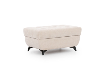 Taburet čalouněná s úložným prostorem Dragonis - béžová šenil Ditra New 20