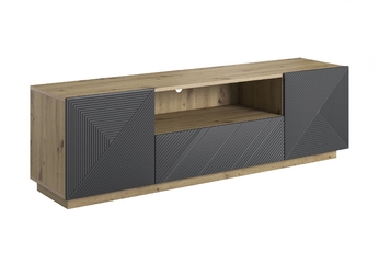 TV skrinka z szuflada Asha 167 cm - artisan / rivier stone mat