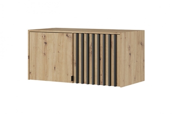 Nadstavec do Skrine Neria 105 cm - Dub artisan / Čierny