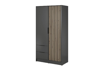 Skriňa Neria 105 cm - grafit / Dub artisan