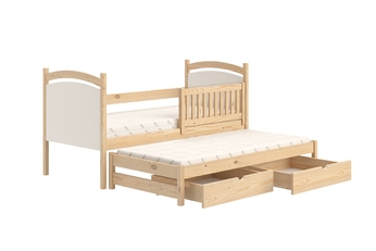 Posteľ prízemná Amely 90x190 výsuvna z tablica suchoscieralna - Borovica