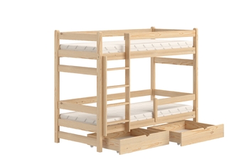 Posteľ dzieciece Alis 90x190 poschodová - Borovica