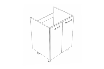 Skrinka pod zabudowe zlewu 
