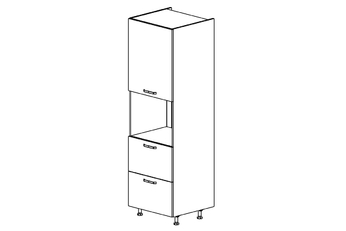 KAMMONO M4 SDPK60SS2 - Skrinka regál do riadu kompaktowego piekarnika so zásuvkami