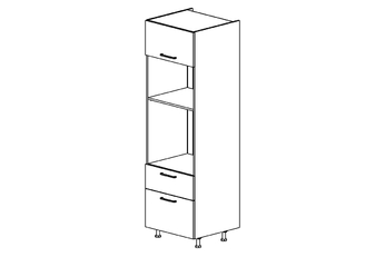 KAMMONO M4 SPM60SS2 - Skrinka regál pre vstavanu ruru i mikrofalowki so zásuvkami KAMMONO M4 SPM60SS2 - Skrinka regál pre vstavanu ruru i mikrofalowki so zásuvkami