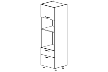 KAMMONO M4 SPM60SS2/71 - Skrinka regál pre vstavanu ruru i mikrofalowki so zásuvkami KAMMONO M4 SPM60SS2/71 - Skrinka regál pre vstavanu ruru i mikrofalowki so zásuvkami