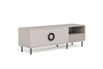 TV skrinka Nubo 150 cm - kašmír / Čierny