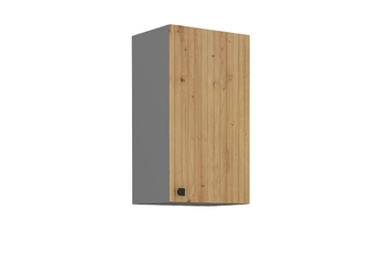 Skříňka závěsná kuchyňská Lesis 40 G-72 1F - Dub artisan lamel / Antracytová
