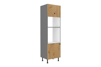 vysoký regál pro zabudowy piekarnika i mikrofalowki Lesis 60 DPM-215 2F - Dub artisan lamel / Antracytová