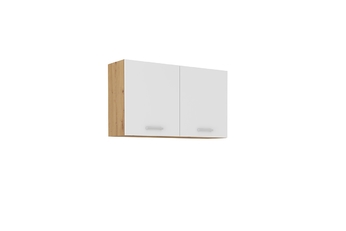 Skříňka kuchyňská závěsná Mirana H 100/58 - Bílý Laminát / artisan Laminát