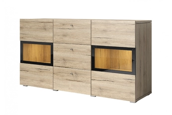 Komoda so zásuvkami Baros 26 - 132 cm - san remo svetlý