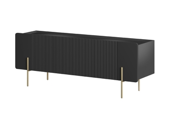 Dulap TV Malmi 150 cm - negru mat / picioare aurii