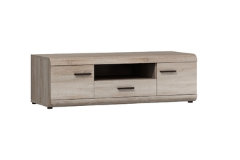 TV skrinka z szuflada i wneka Lisal 140 cm - Dub sonoma 