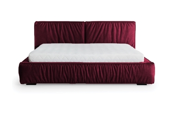 Posteľ čalúnená 180x200 Bolsena - Bordový - látka Magic Velvet 2202