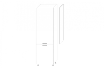 KAMMONO P2 Bok nakladany do Skrinky slupka - výš. 128 cm