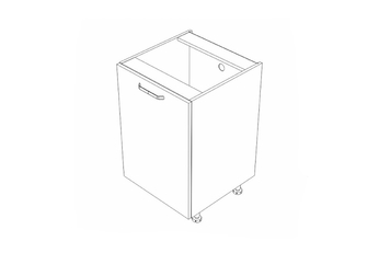 KAMMONO P2 D50.1 - Skrinka dolná Kuchynská jednodverová