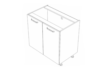 KAMMONO P2 D80 - Skrinka dolná Kuchynská dvojdverová