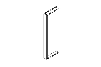 KAMMONO F11 W7BL/100 - blenda zabudowy naroznej