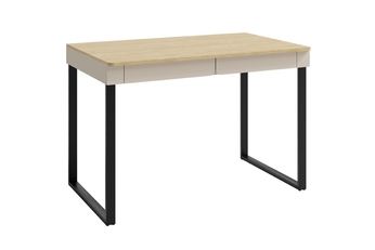 Písací stôl Luca 125 cm so zásuvkami - bez Pieskový / Dub olejowany