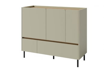 Komoda Luca 8 so zásuvkami 120 cm - eukaliptus / Dub baltic dune