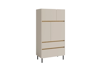 Regál Pre mladých Luca 80 cm zamkniety - bez Pieskový / Dub olejowany