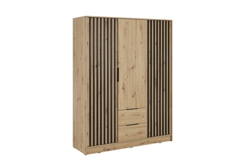 http://Skriňa%20Neria%20155%20cm%20-%20Dub%20artisan%20/%20Čierny%20-%20Koncovka%20Série