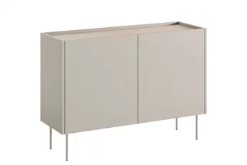 Komoda Desin 120 cm dvojdverová - kašmír / Dub nagano