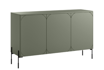 http://Komoda%20třídveřová%20Sonatia%20na%20kovových%20nohách%20150%20cm%20-%20olivová
