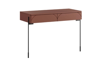 Toaletný stolík Sonatia 100 cm s dvoma zásuvkami - burgund