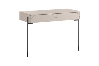 Toaletný stolík Sonatia 100 cm s dvoma zásuvkami - kašmír