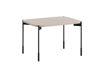Stolík kawowy Sonatia 60 cm prostokatny na kovových nohách - kašmír