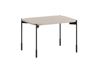 Stolík kawowy Sonatia 70 cm prostokatny na kovových nohách - kašmír