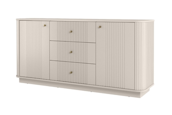 Komoda so zásuvkami Vesper 160 cm - kašmír / zlote úchyty Komoda so zásuvkami Vesper 160 cm - kašmír / zlote úchyty