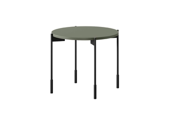 Stolík kawowy Sonatia 45 cm okragly na kovových nohách - Oliva