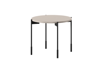 Stolík kawowy Sonatia 45 cm okragly na kovových nohách - kašmír