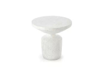 Stolík kawowy Sintro 54 cm - biale lastryko