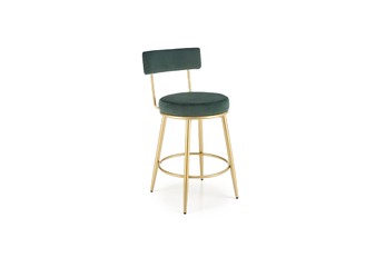 H115 Barová stolička tmavý Zelený / Žltý