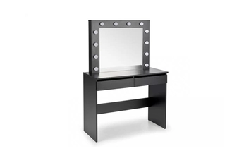 Toaletný stolík Velinio 95 cm - Čierny