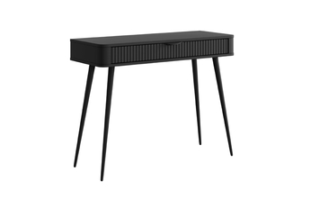 Toaletný stolík Zeliano z szuflada 100 cm - Čierny / nožičky čierny